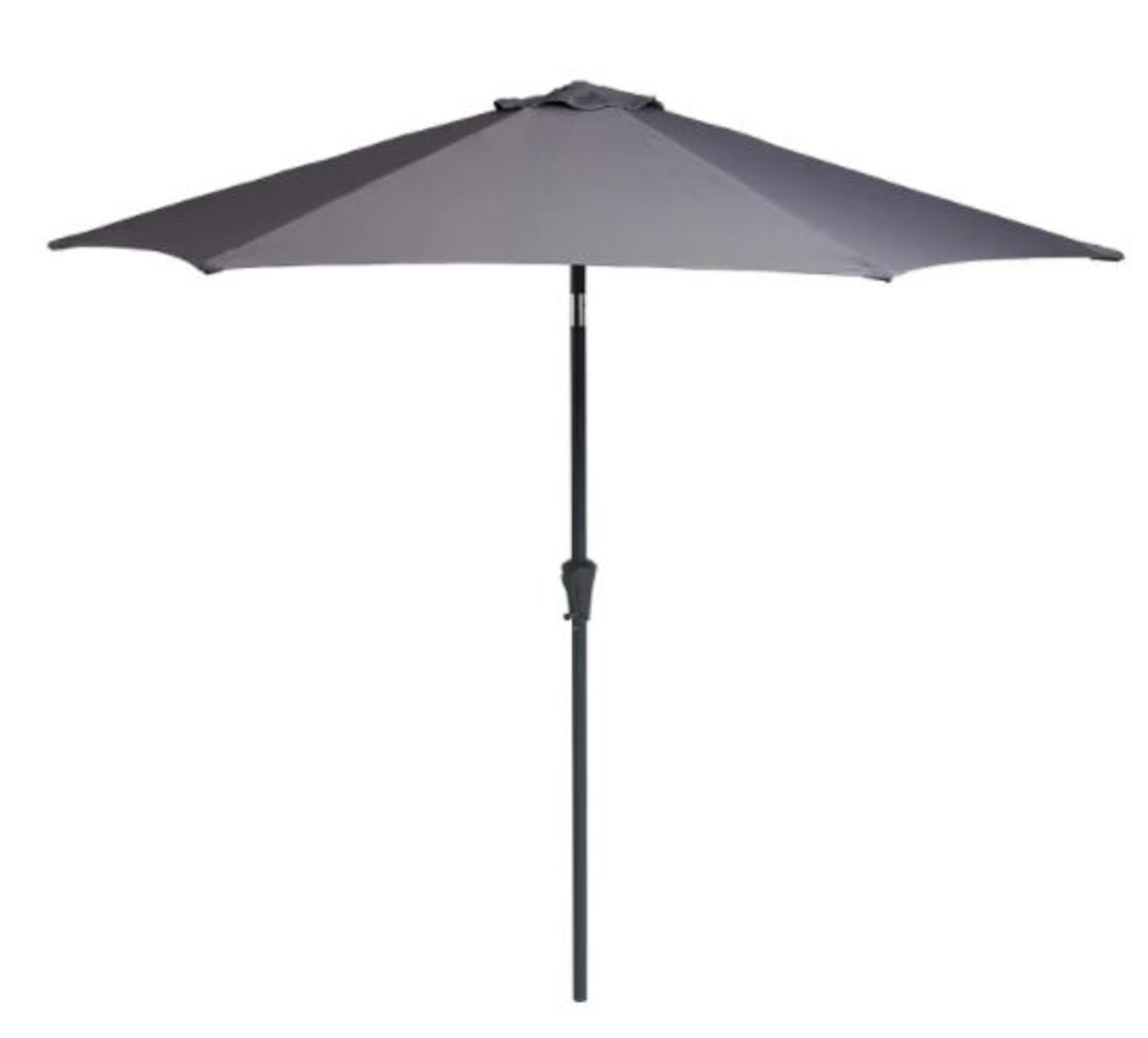 (R6C) 1x Parasol 2.7M Crank And Tilt Dark Grey RRP £50.