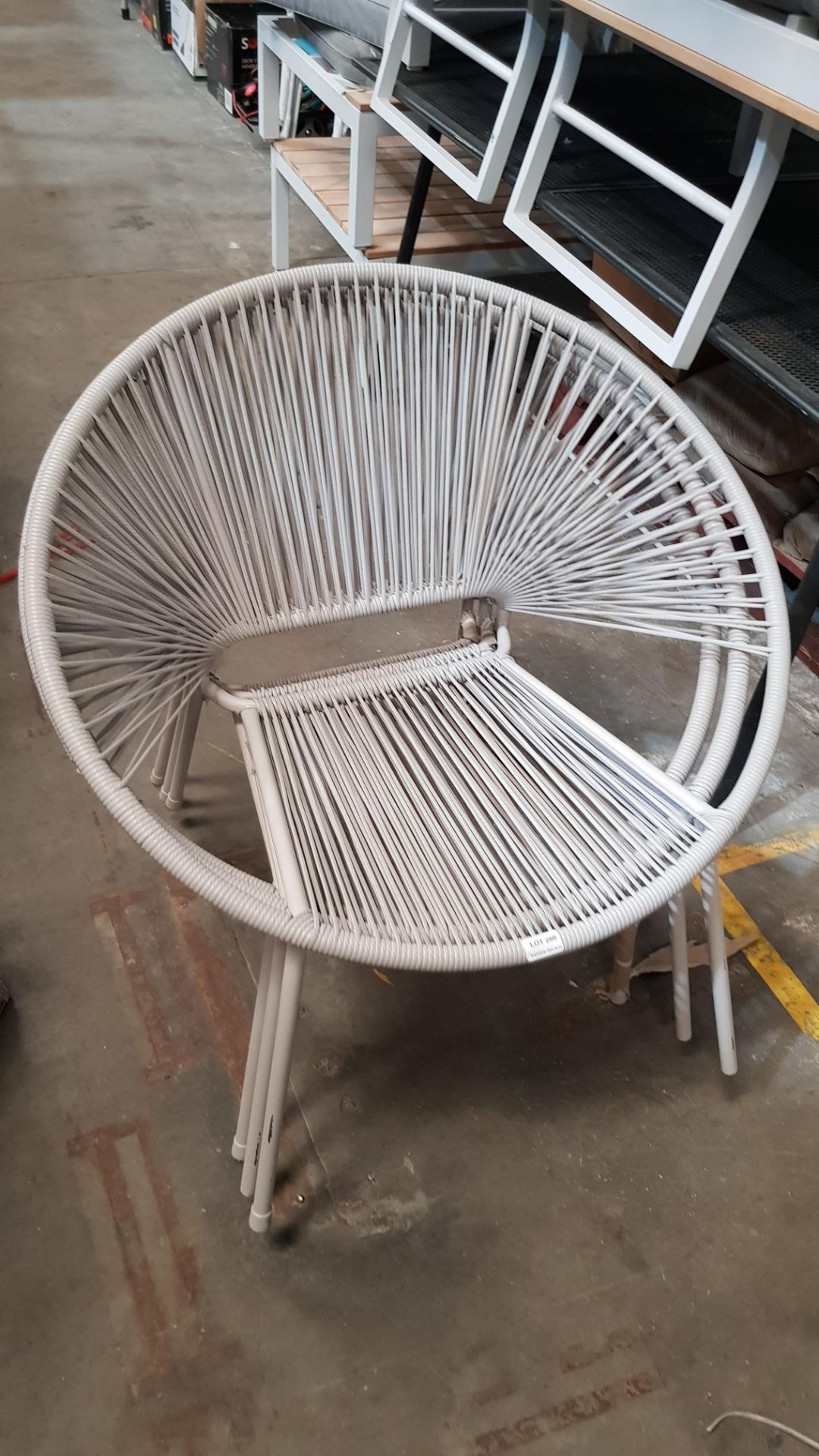 (R7N) 7x Acapulco Grey Chair RRP £35 Each. (4x Rattan Is Loose On Units) - Image 3 of 4