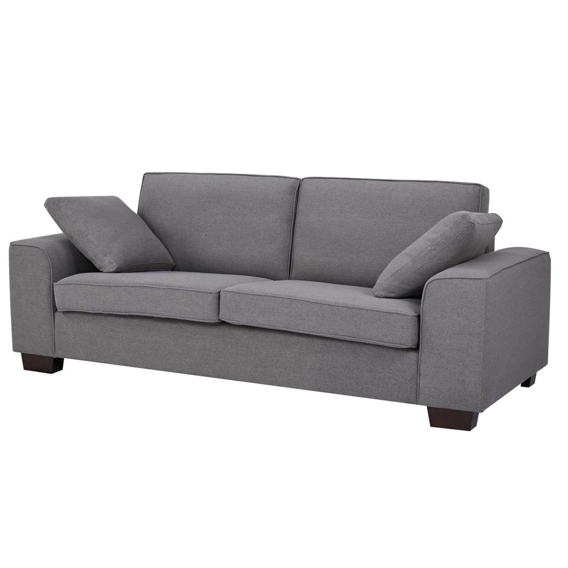 (R16) 1x Lola Sofa Charcoal RRP £400. Unit Comes With Leg Set. (Unit Has Rip At rear – See Photo)