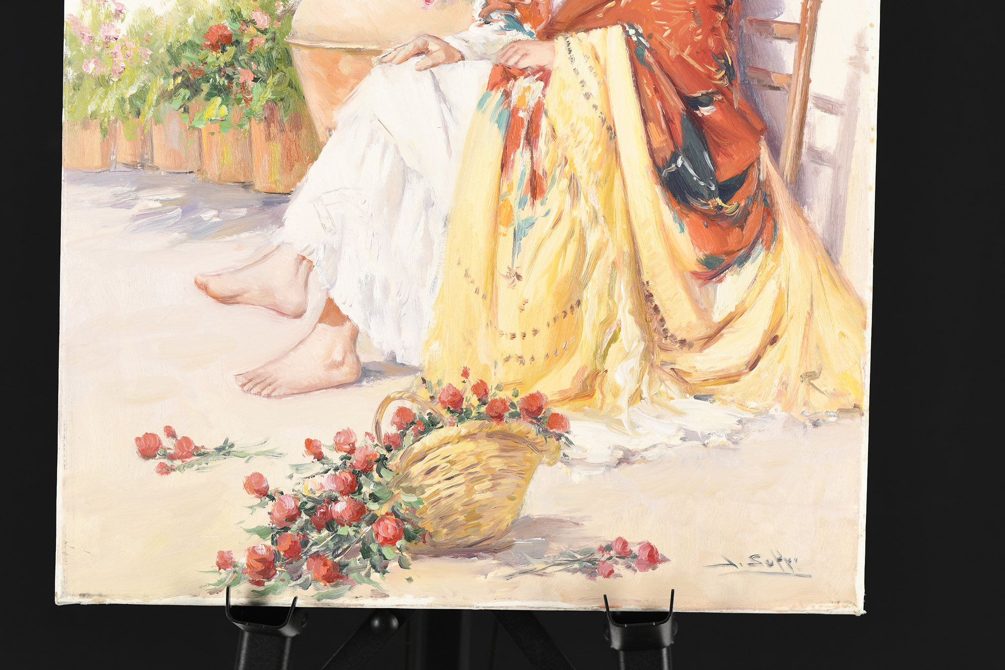 Original Oil on Canvas Female Study - Image 3 of 6