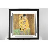 Gustav Klimt "The Kiss" Limited Edition 22ct Gold Leaf Silkscreen.