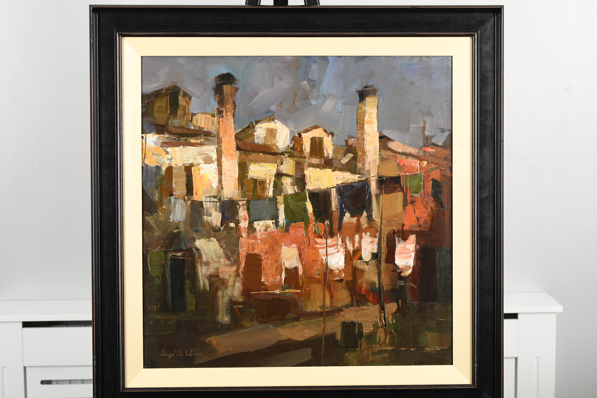Di Valesca Oil on Canvas Framed - Image 7 of 7