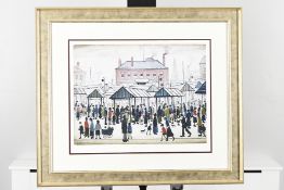 L.S. Lowry Limited Edition "Market Scene, Northern Town, 1939"