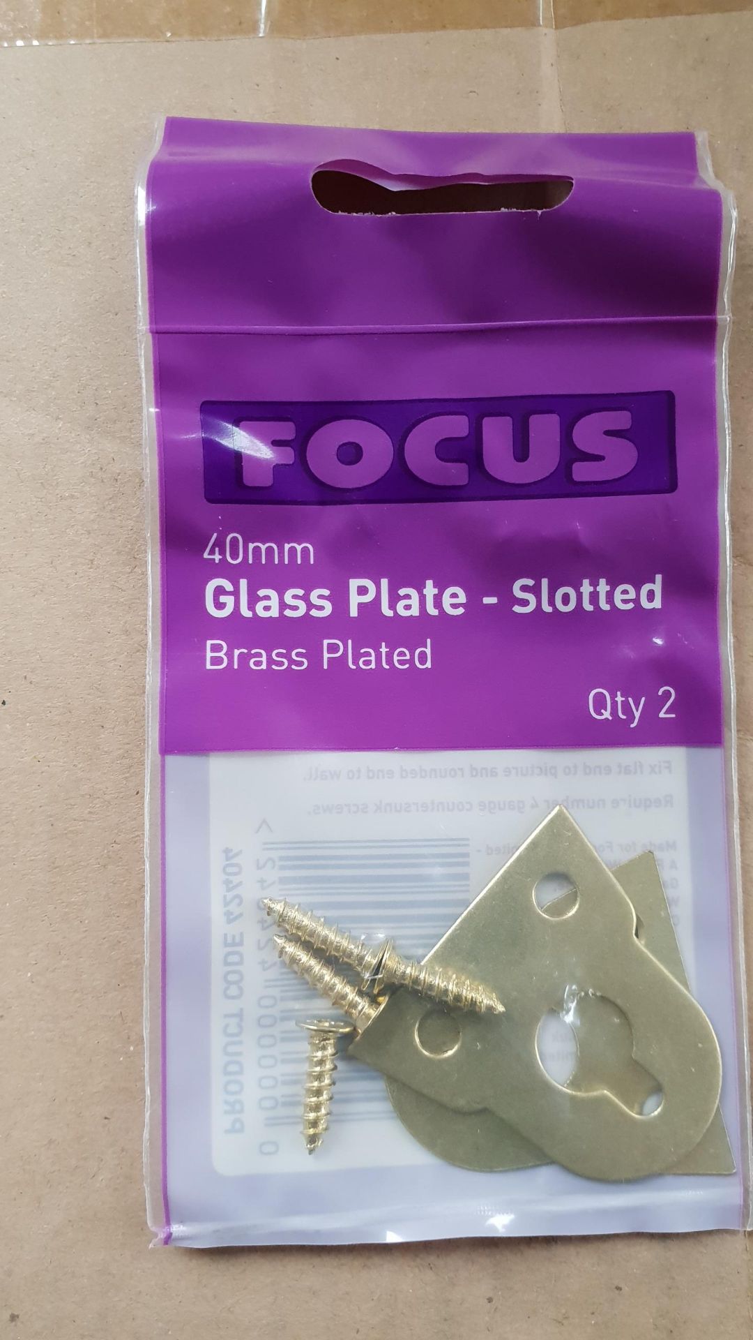 60 packs - 40mm glass plates