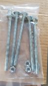 30 packs - M8x130mm coach bolts