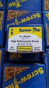 42 boxes - 4x25 screws