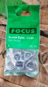50 packs - screw eyes