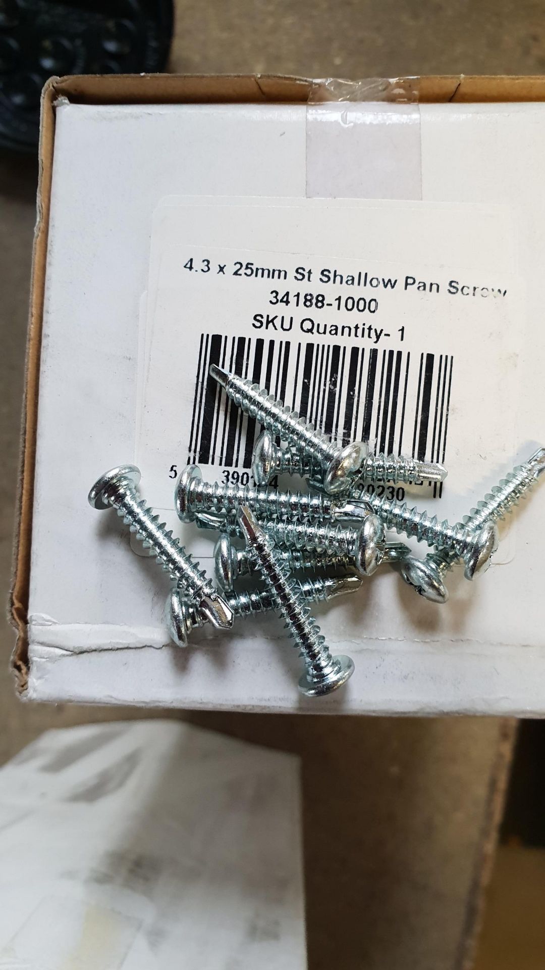 12 boxes - 4.3x25mm self drilling screws