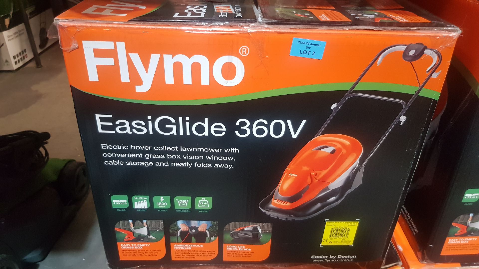 (R15B) 1x Flymo Easiglide 360V RRP £139. Unit Clean, Appears As New. - Image 3 of 3