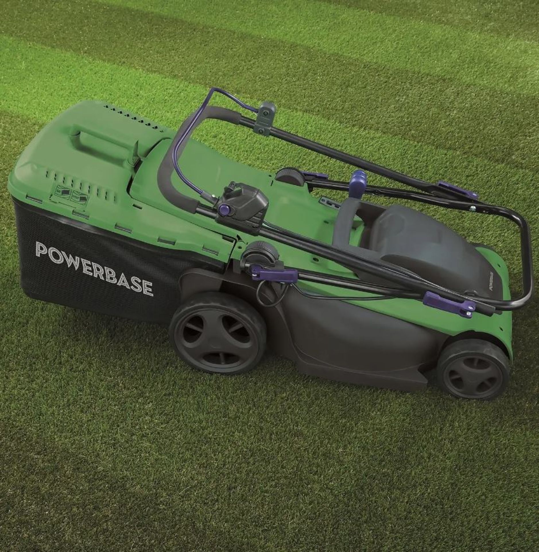 (R13C) 1x Powerbase 41cm 1800W Electric Rotary Lawn Mower RRP £119. - Image 2 of 4