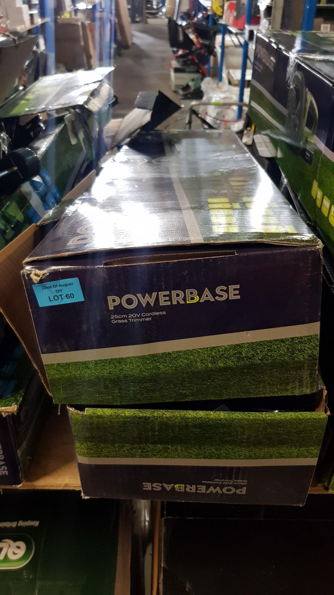 (R11J) 2x Powerbase 25cm 20V Cordless Grass Trimmer (Both With Battery & Charger). RRP £59 Each. - Image 3 of 3