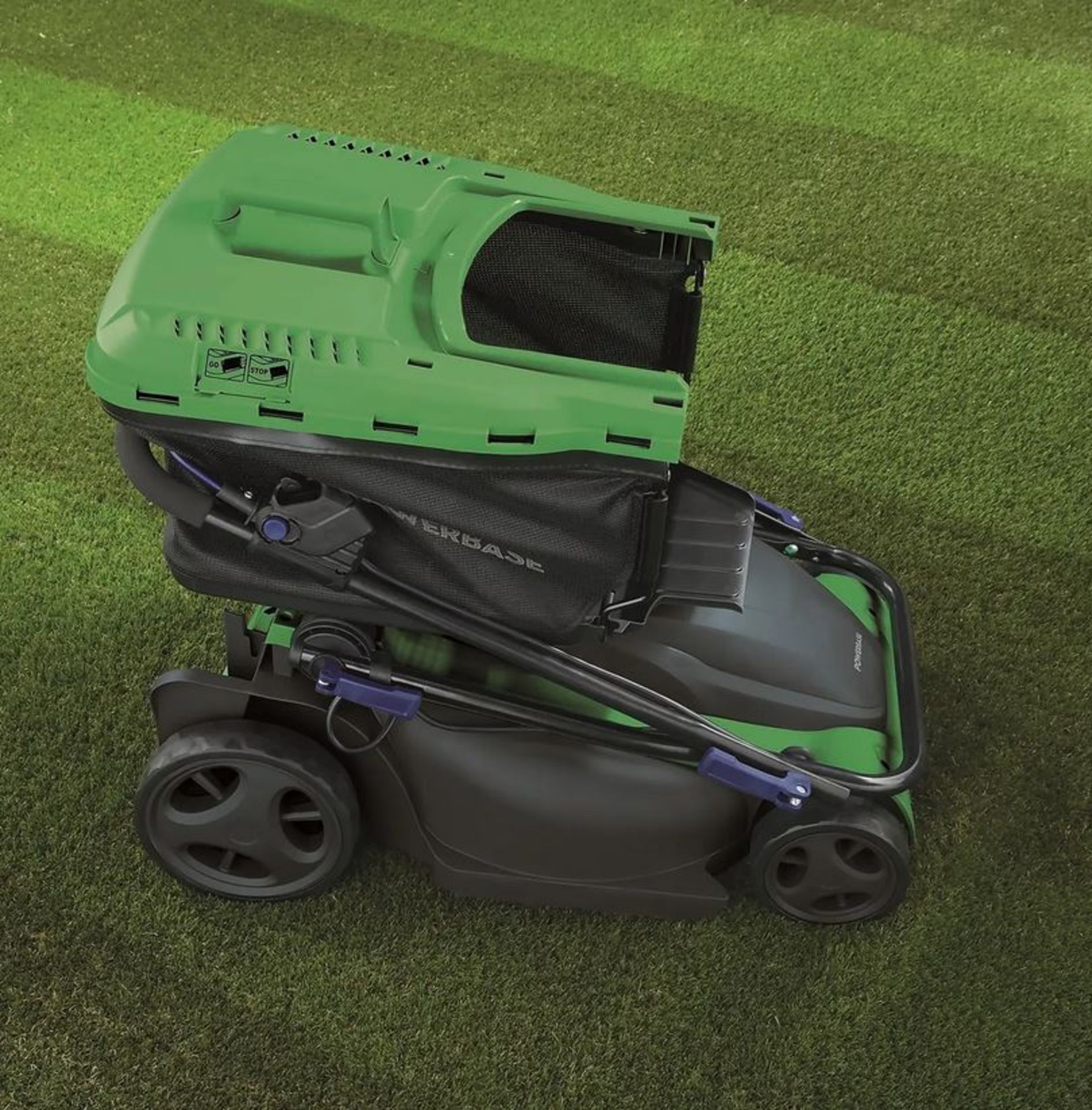 (R13C) 1x Powerbase 41cm 1800W Electric Rotary Lawn Mower RRP £119. - Image 3 of 4