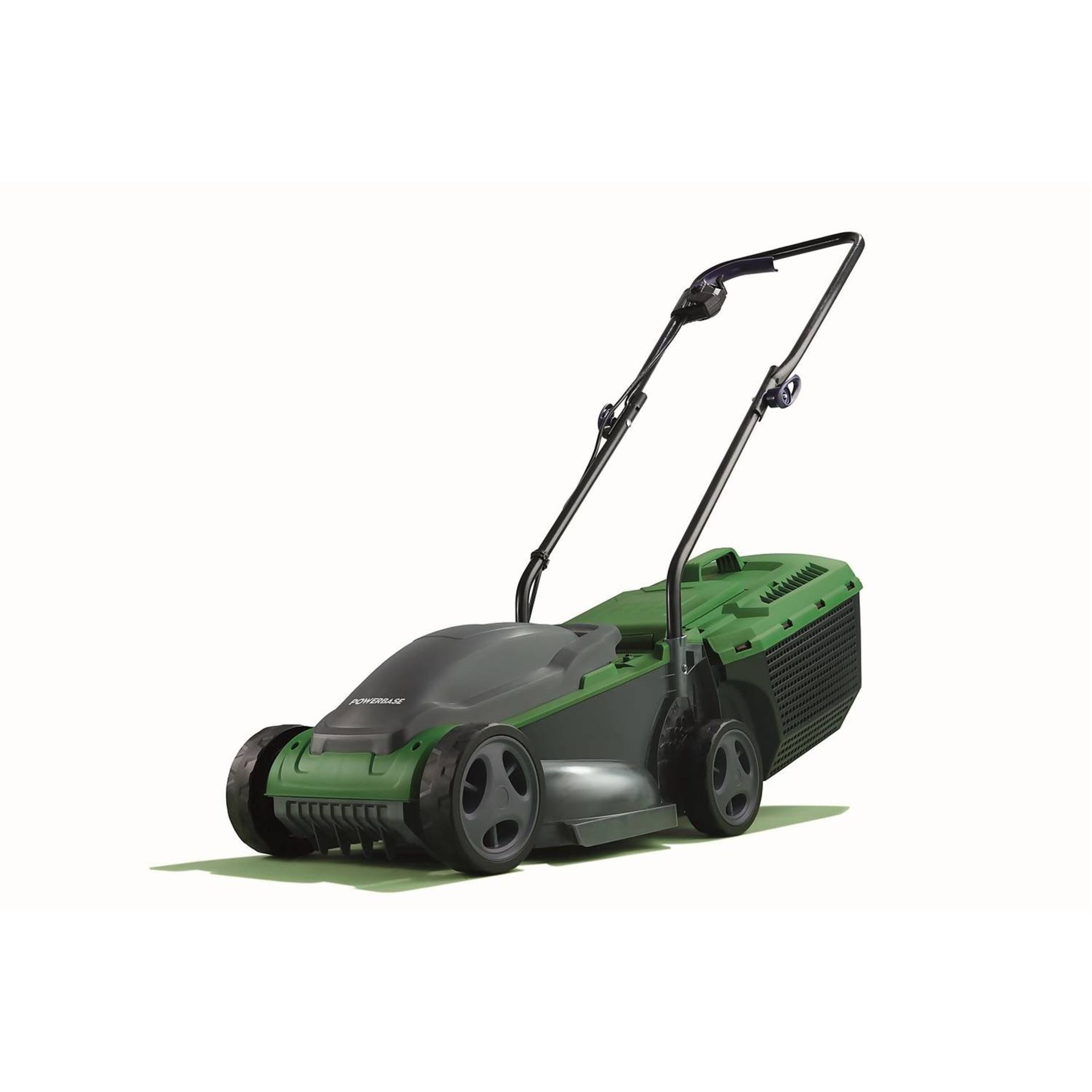 (R11C) 2x Powerbase 32cm 1200W Electric Rotary Lawn Mower. RRP £59 Each.