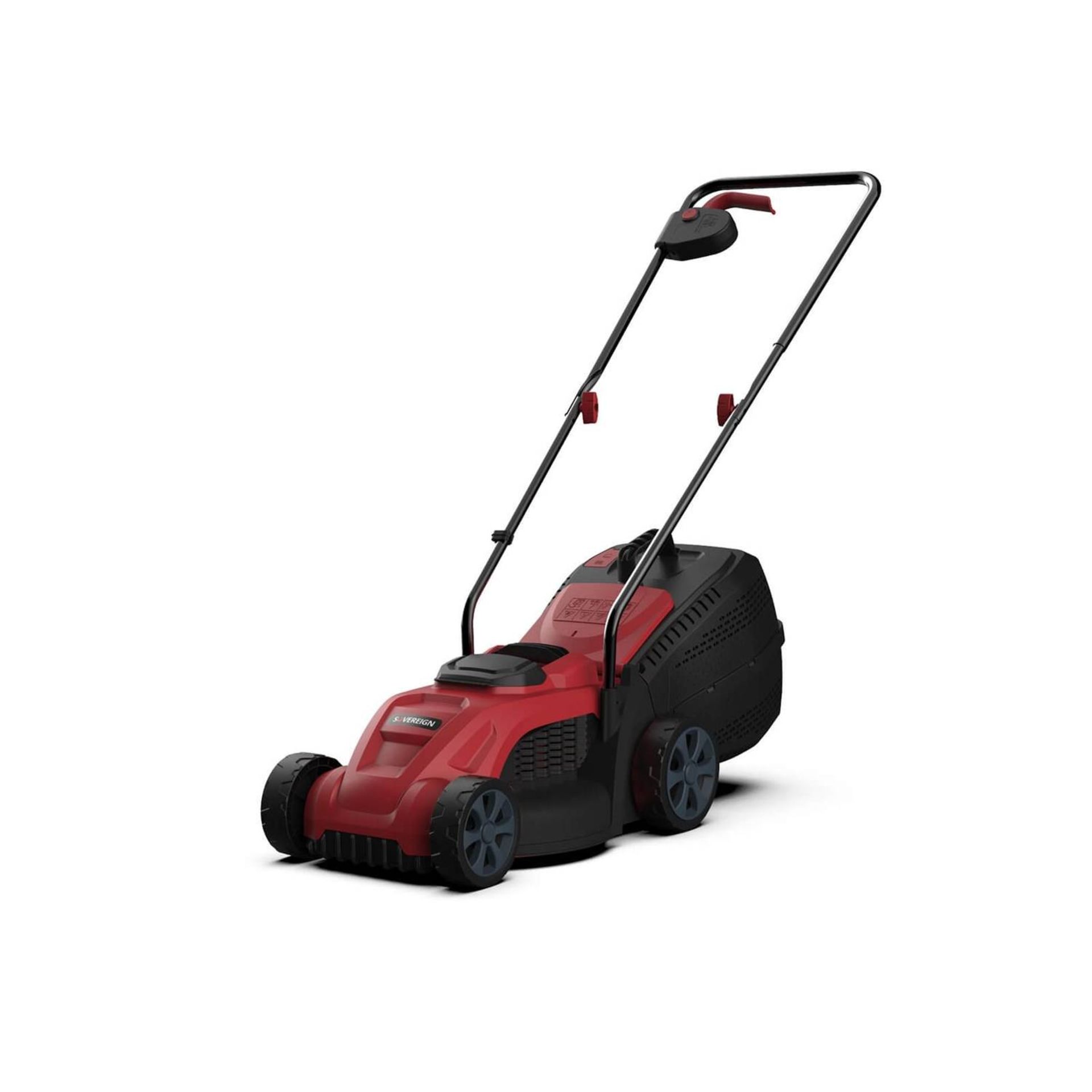 (R11A) 1x Sovereign 18V Cordless Lawn Mower (With Battery & Charger). RRP £89.