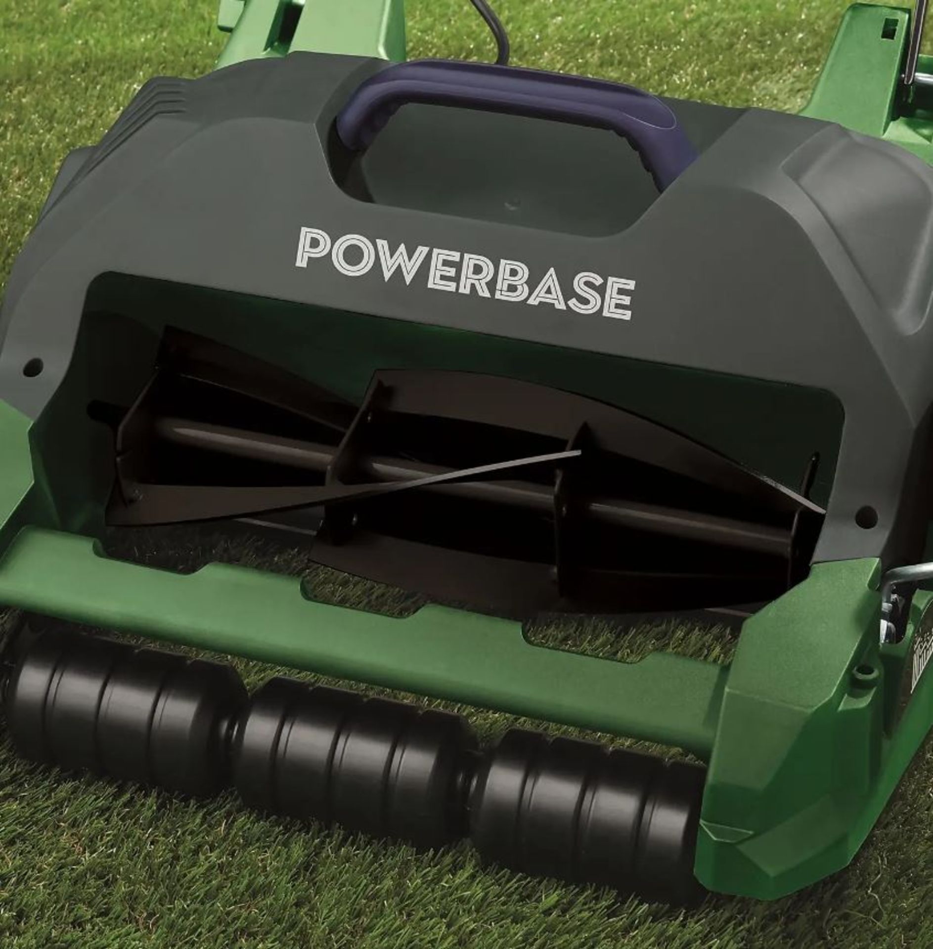 (R13D) 2x Powerbase 32cm 400W Electric Cylinder Lawn Mower. RRP £89 Each. - Image 2 of 3