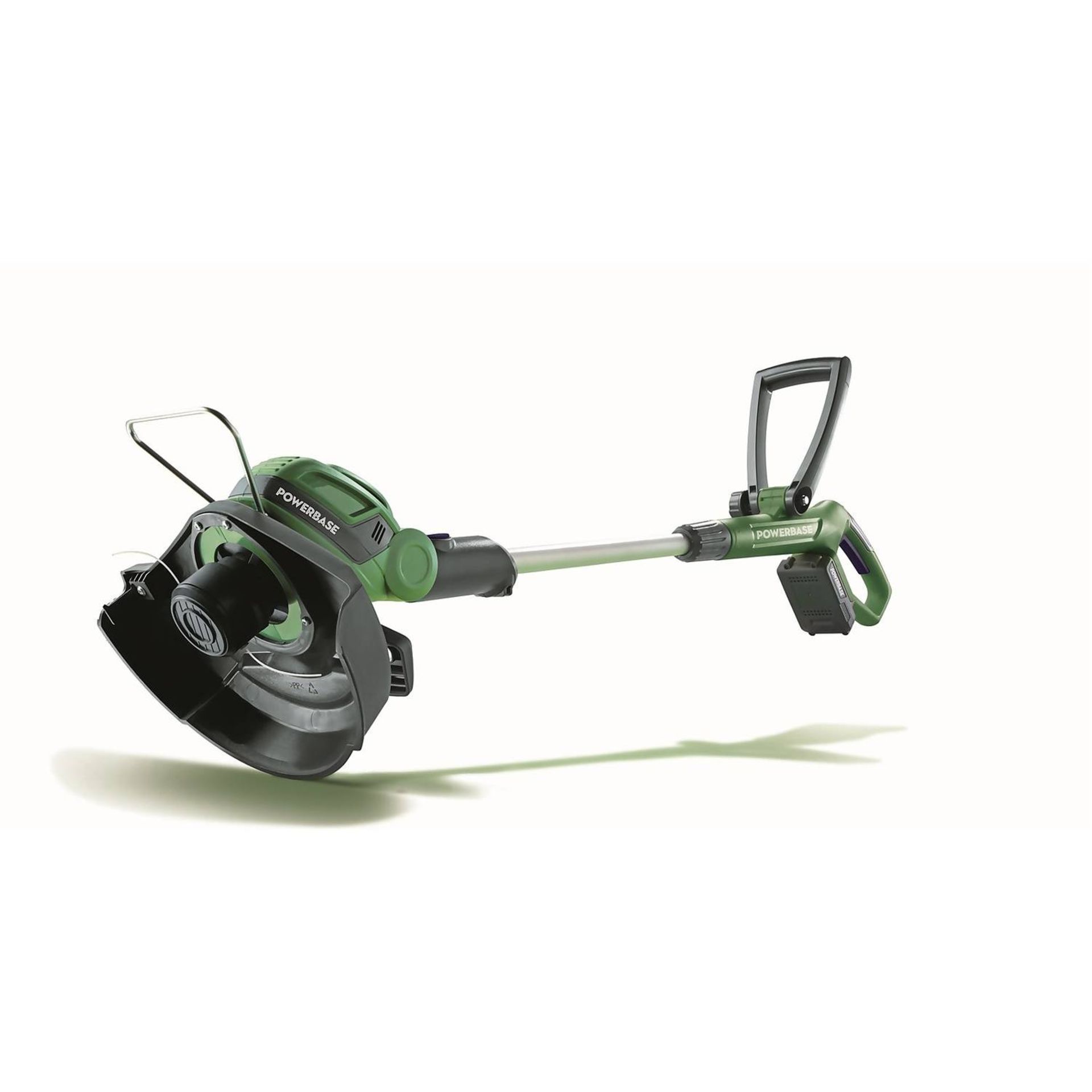 (R11J) 2x Powerbase 25cm 20V Cordless Grass Trimmer (Both With Battery & Charger). RRP £59 Each.