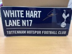 Tottenham Hotspurs Street Sign Plaque Signed By Son Heung-Min