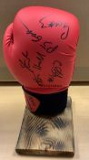 Signed Boxing Glove Stuart Hall, Michael Gomez, PJ Gallagher etc