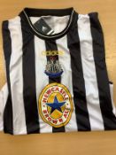 John Barnes Signed Replica Newcastle United Shirt