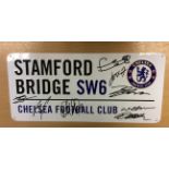 Chelsea Stamford Bridge Street Sign Plaque Signed