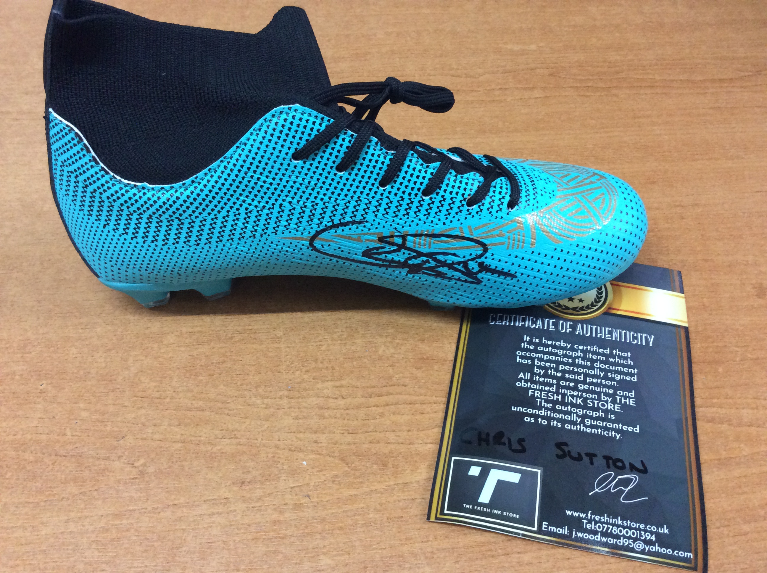 Chris Sutton Signed Football Boot