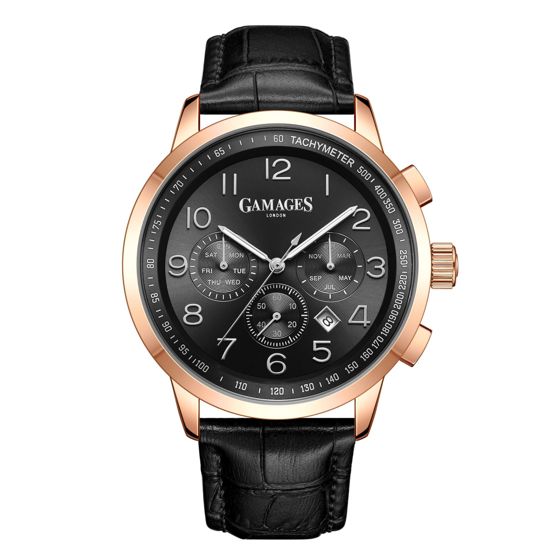 Ltd Edition Hand Assembled Gamages Clasique Automatic Black Dial - 5 Year Warranty & Free Delivery - Image 2 of 4