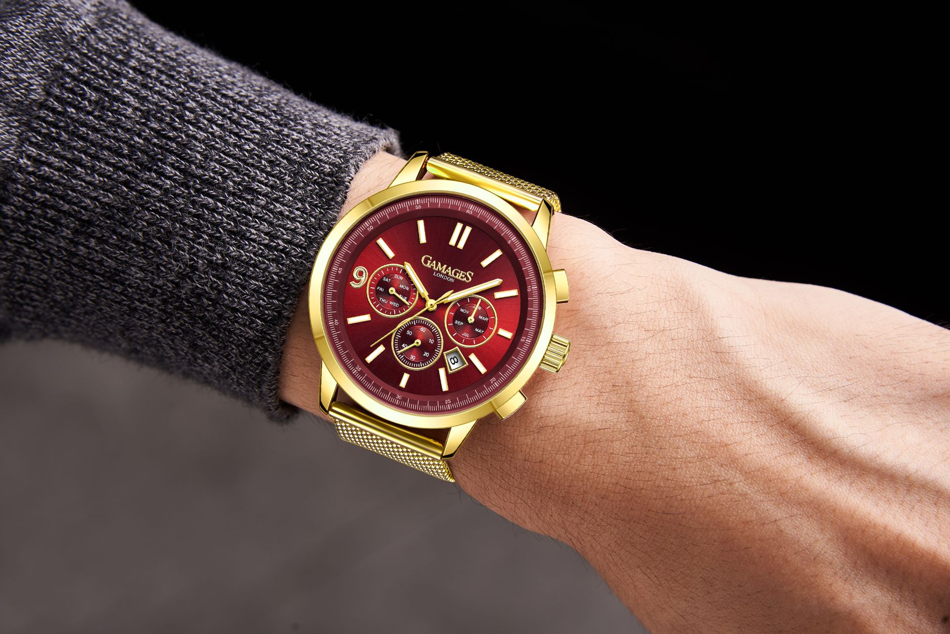 Ltd Edition Hand Assembled Gamages Omniscient Automatic Red Gold - 5 Year Warranty & Free Delivery - Image 4 of 5