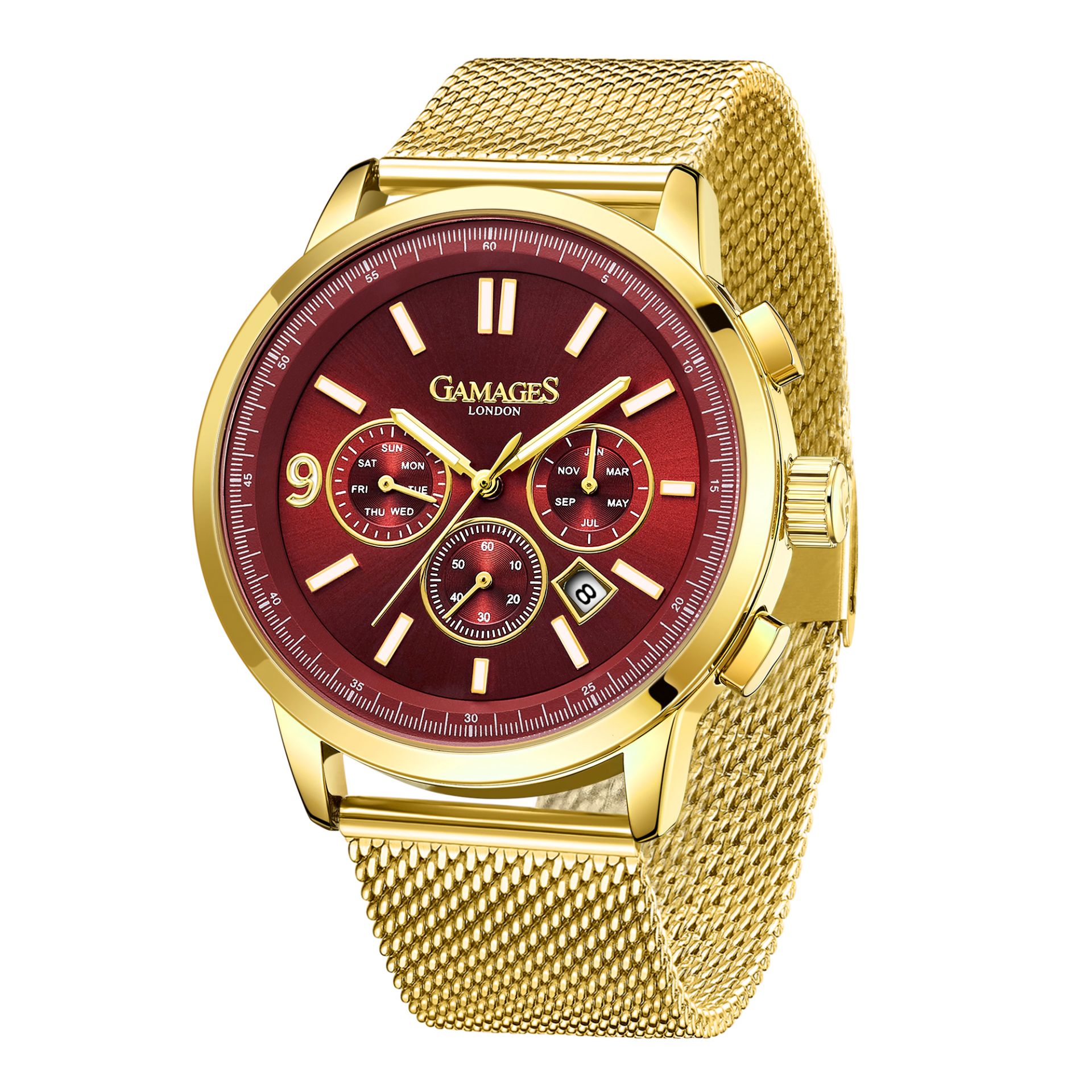 Ltd Edition Hand Assembled Gamages Omniscient Automatic Red Gold - 5 Year Warranty & Free Delivery - Image 3 of 5