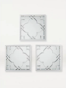 Silver Moroccan Tile Mirrors 3-Pack RRP £20