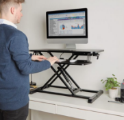 VonHaus Gas Assisted Sit Stand Rising Workstation