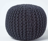 Textured Pouffe