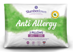 Slumberdown Anti Allergy Soft Support Pillow, 2 Pack