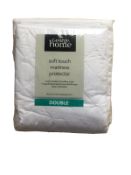 Soft Touch White Quilted Mattress Protector Double