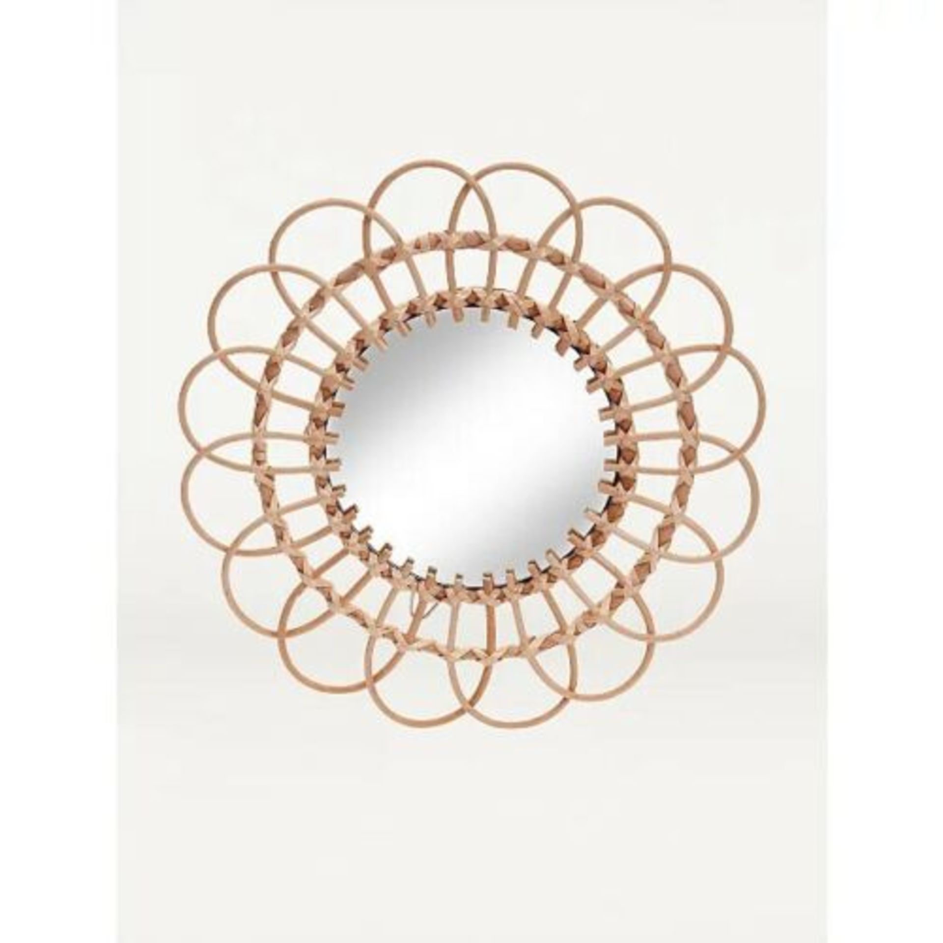 Natural Hand Woven Willow Mirror RRP £20