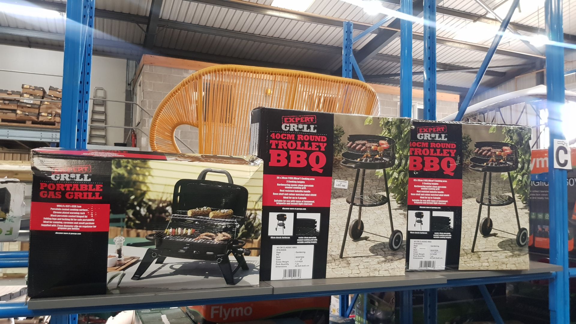 (R8B) 3x Expert Grill Items. 2x 40cm Round Trolly BBQ. 1x Portable Gas Grill. - Image 3 of 3