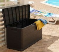 (R5L) 1x Toomax Multibox Woody’s 280 Litre Anthracite (H56x D45x W117cm). Sealed Unit Showing Some