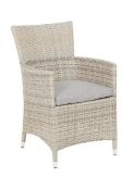 (R3H) 2x Hartman Florence Collection Rattan Effect Chairs With 1x Cushion. Units Appears Clean, Unu