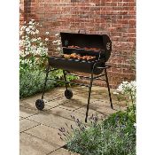 (R10E) 2x Expert Grill 75cm Barrel BBQ. Opened To Check Contents. Both Units Look Clean, Unused. (S