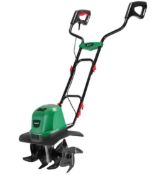 (R13A) 3x Items. 1x Qualcast 800W Electric Tiller. 2x Qualcast 32cm 400W Electric Cylinder Lawn Mow