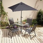 (R16) 1x Miami 6 Piece Patio Set. Unit Is Clean, In Original Packaging. Appears Complete, Unused Wi