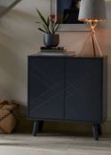 (R9C) 1x Hamilton Hallway Cabinet Charcoal RRP £60. (H76x W70x D32.5cm).