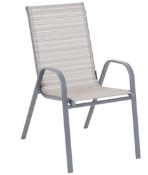 (R8A) 2x Andorra Stacking Chair RRP £25 Each.