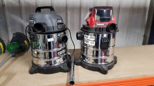 (R13B) 2x Ex Display Incomplete Wet & Dry Vacs. 1x Ozito VWD-1220U RRP £89 When Complete.. 1x Ozit