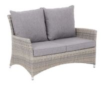 (R7K) 1x Hartington Florence Collection Sofa With 4x Cushions RRP £400. (H83x W132x D80cm). Unit I