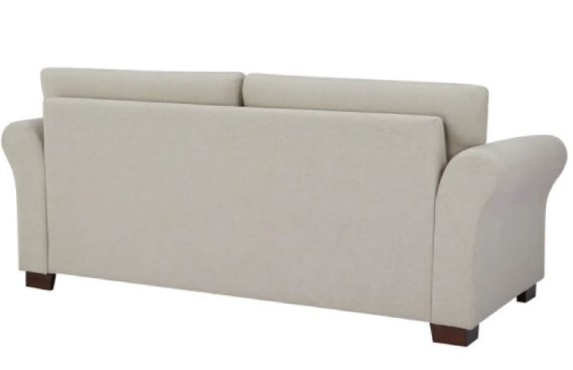 1x Hayley 3 Seater Sofa Natural Slub RRP £500. Pine Wood Frame And Beech Wood Legs. (H)87 x (W)20 - Image 6 of 8