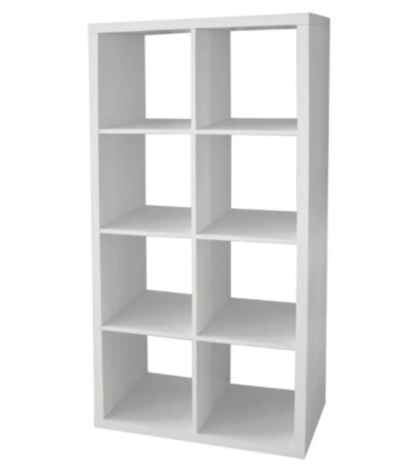 (R8A) 1x Living Elements Clever Cube 2x4 Cube Storage Unit White Matt Finish RRP £60. (H)146 x (W) - Image 2 of 3