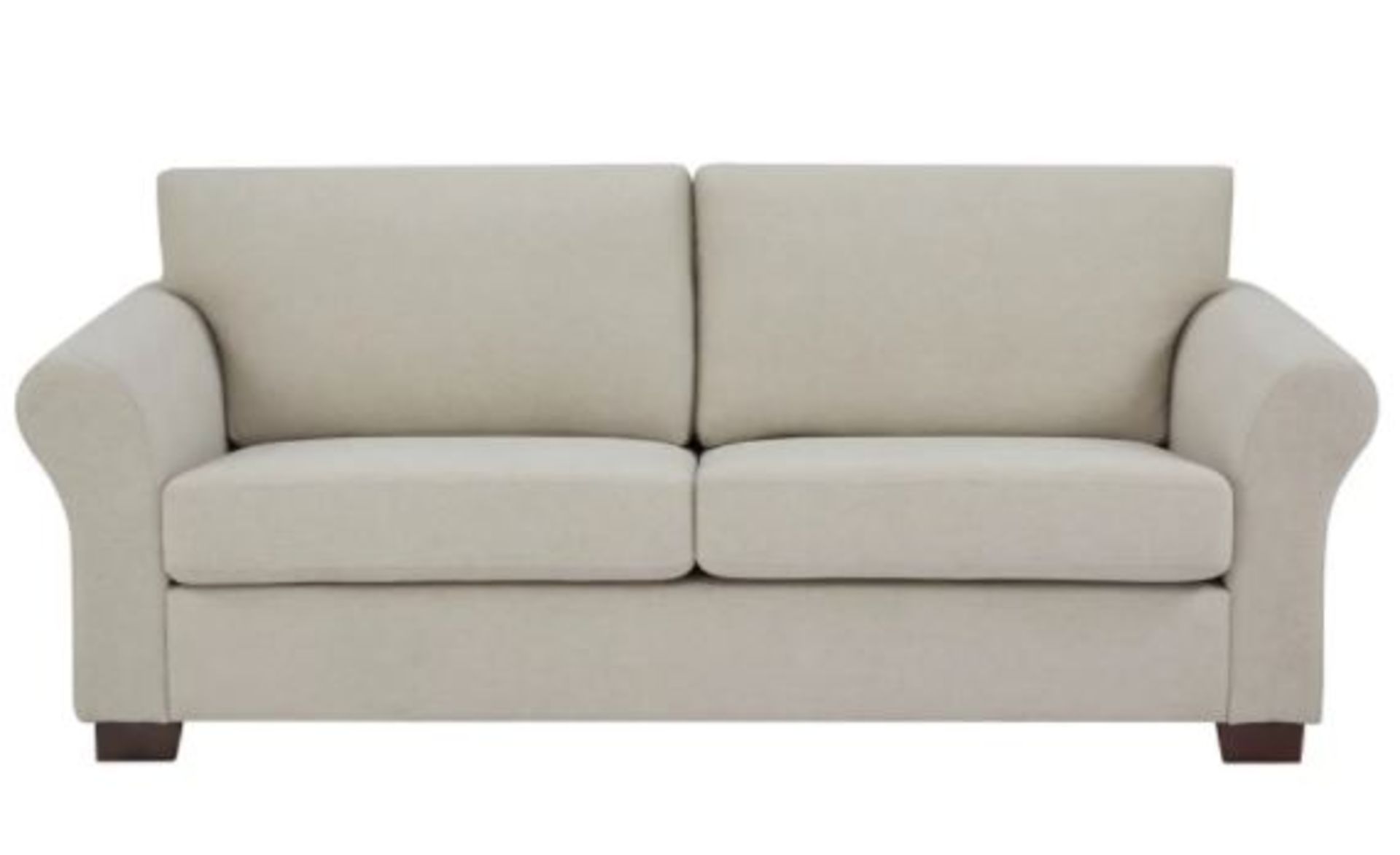 1x Hayley 3 Seater Sofa Natural Slub RRP £500. Pine Wood Frame And Beech Wood Legs. (H)87 x (W)20 - Image 3 of 8