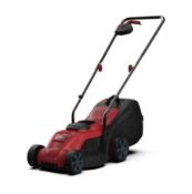 (R1K) 1x Sovereign 18V Cordless Lawn Mower With Battery & Charger RRP £115. Unit Is Clean, Appears