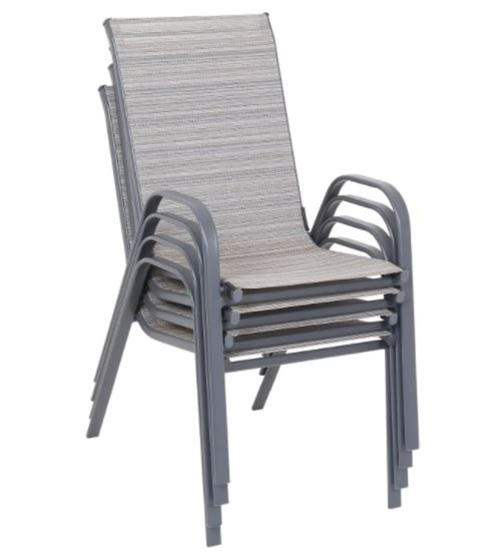 (R10E) 4x Andorra Stackable Patio Chair RRP £25 Each. (H)92 x (W)55 x (D)73cm. - Image 2 of 3
