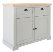 (R4G) 1x Diva Sideboard Grey & Oak RRP £180. (H)83 x (D)45 x (W)101cm